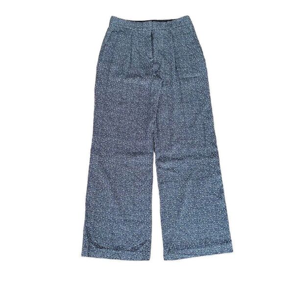 THEORY Adamaris Tweed Twill Crepe Pants 4 - Picture 2 of 6